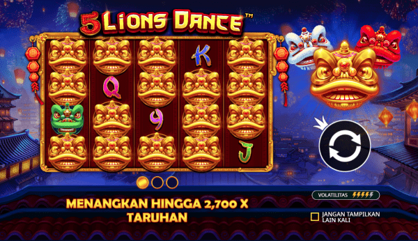 Slot Gacor Hanya Disini 5 Lions Dance Pragmatic Play