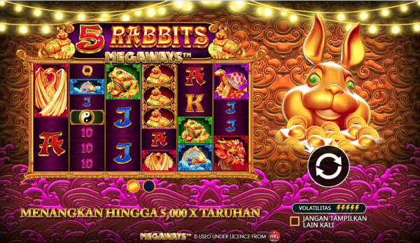 Slot Anti Rungkad Pragmatic Play 5 Rabbits Megaways