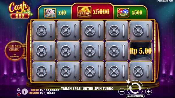 Dijamin Anti Rungkad Slot Pramatic Play Cash Box